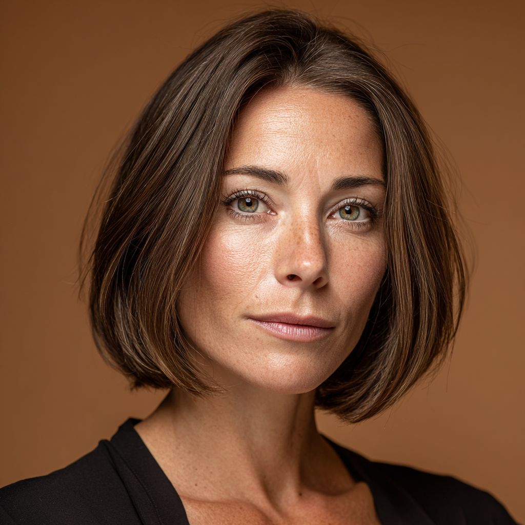 Frau mit lichter werdendem Haar